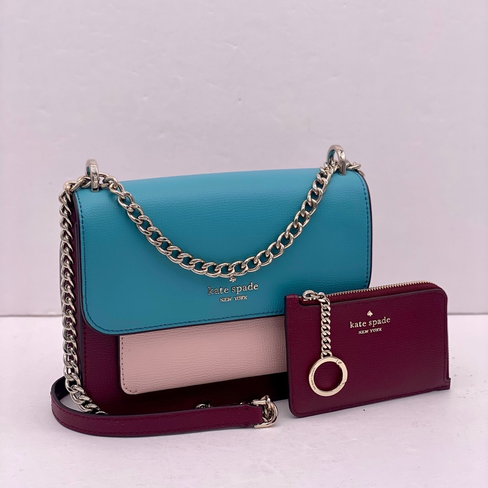 Kate Spade Colorblock Leather Crossbody and Small Wallet Set
